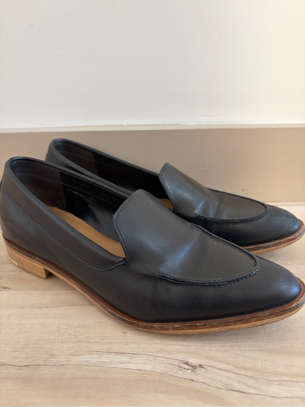 Everlane The Modern Loafers Italian black leather size 5.5